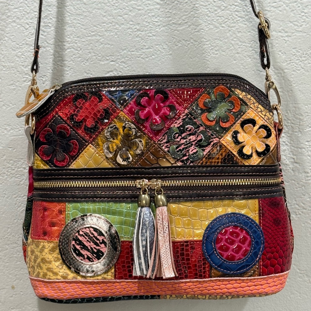 Colorful Patchwork Crossbody Bag